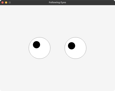 Following eyes